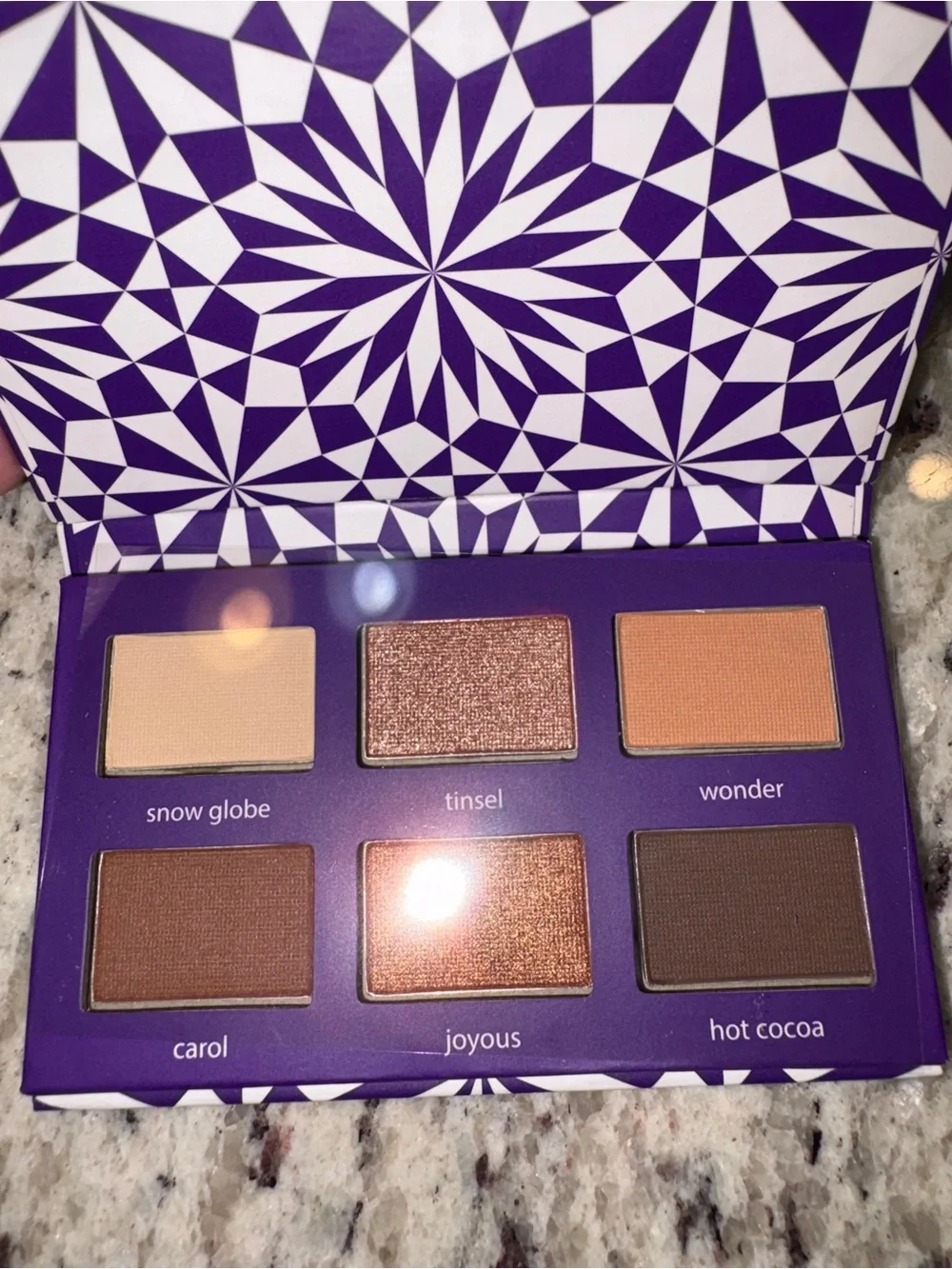 Neutral & Shimmer Eyeshadow Palette - Purple Case, 6 Shades